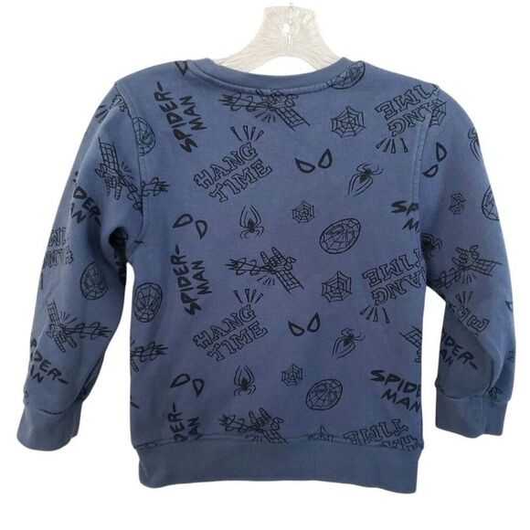 Marvel‎ Spider-Man Sweatshirt Boys Small Blue Cotton Super Hero Spider verse - Picture 3 of 9